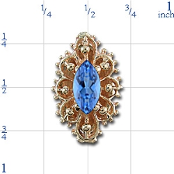 a6819 Blue Topaz Bracelet Slide 